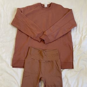 STRONGER | 2 piece sets | Crewneck Sweatshirt & Biker shorts